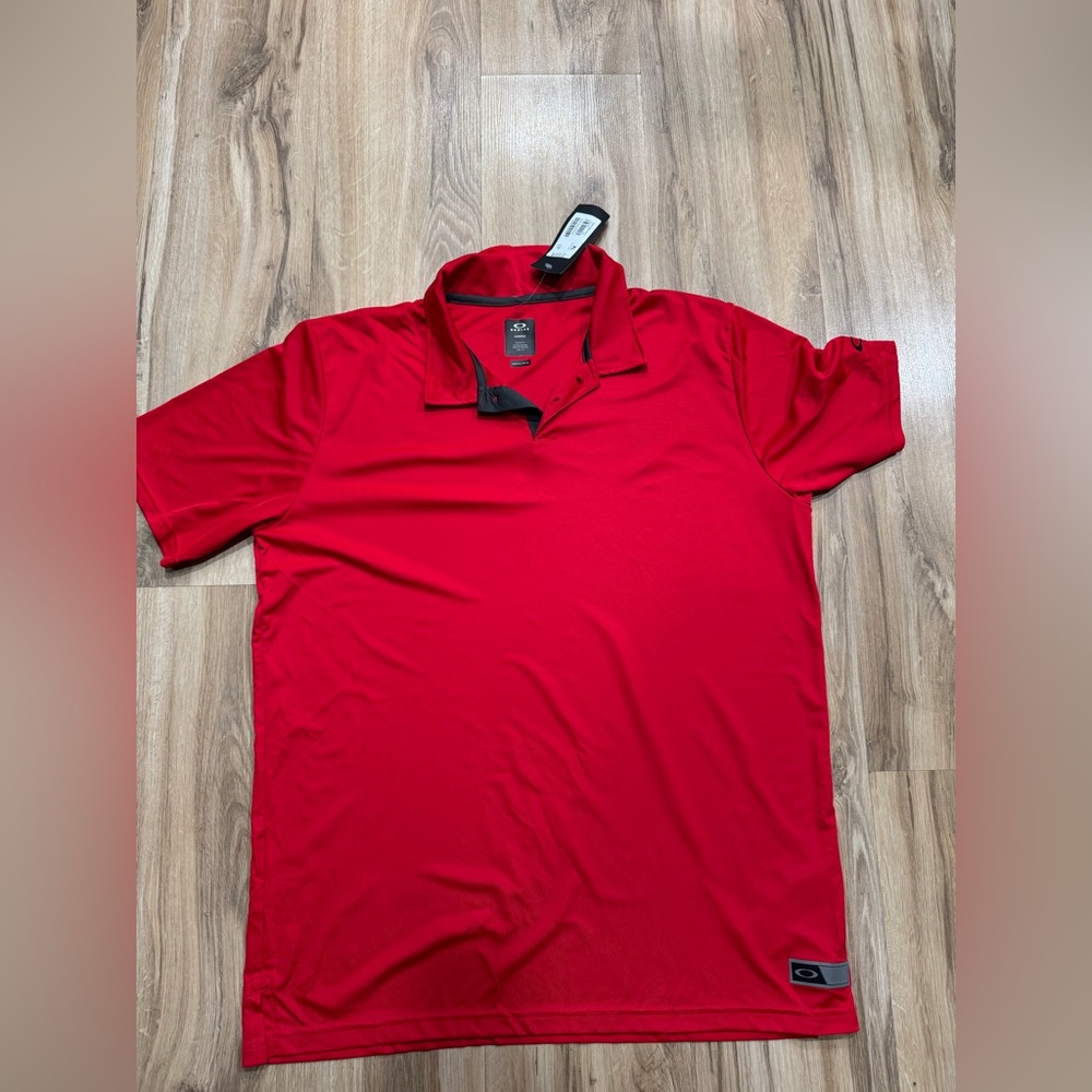 OAKLEY Men's Size XL Team Issue Hydrolix Shirt, Athletic Dri-Fit Golf Polo